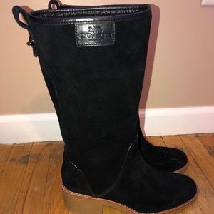 Coach Suede Black Boots